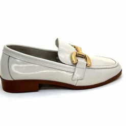 Masculin|Mocassins<382-ivoire Mocassins Ivoire 30303 Cuir Vernis Crème