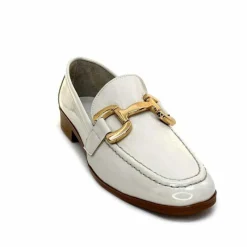 Masculin|Mocassins<382-ivoire Mocassins Ivoire 30303 Cuir Vernis Crème