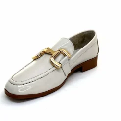 Masculin|Mocassins<382-ivoire Mocassins Ivoire 30303 Cuir Vernis Crème