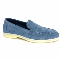 Basic|Mocassins<Ivoire0209b Mocassins Ivoire 12851 Daim Bleu