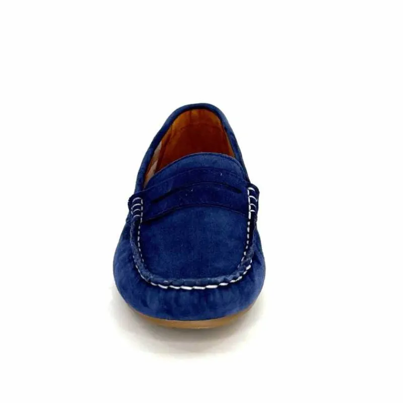 Basic|Mocassins<Ivoire0209b Mocassins Ivoire 11163 Daim Bleu