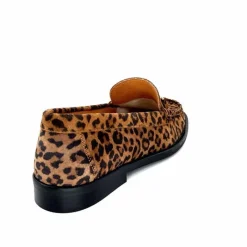 Animalier|Elégant<Ivoire0209b Mocassins Ivoire 13374 Daim Léo Léopard