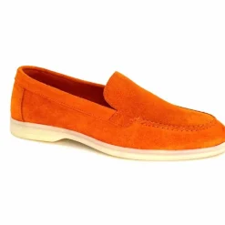 Basic|Mocassins<Ivoire0209b Mocassins Ivoire 12851 Daim Orange