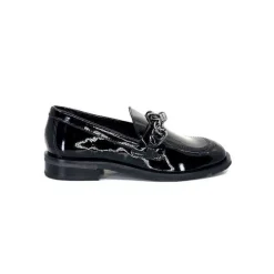 Masculin|Elégant<Ivoire0236a Mocassins Ivoire 77502 Falconi Cuir Vernis Noir