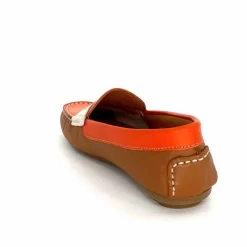 Fantaisie|Mocassins<Ivoire0209b Mocassins Ivoire 10322 Sauvage Cuir Marron Beige Orange
