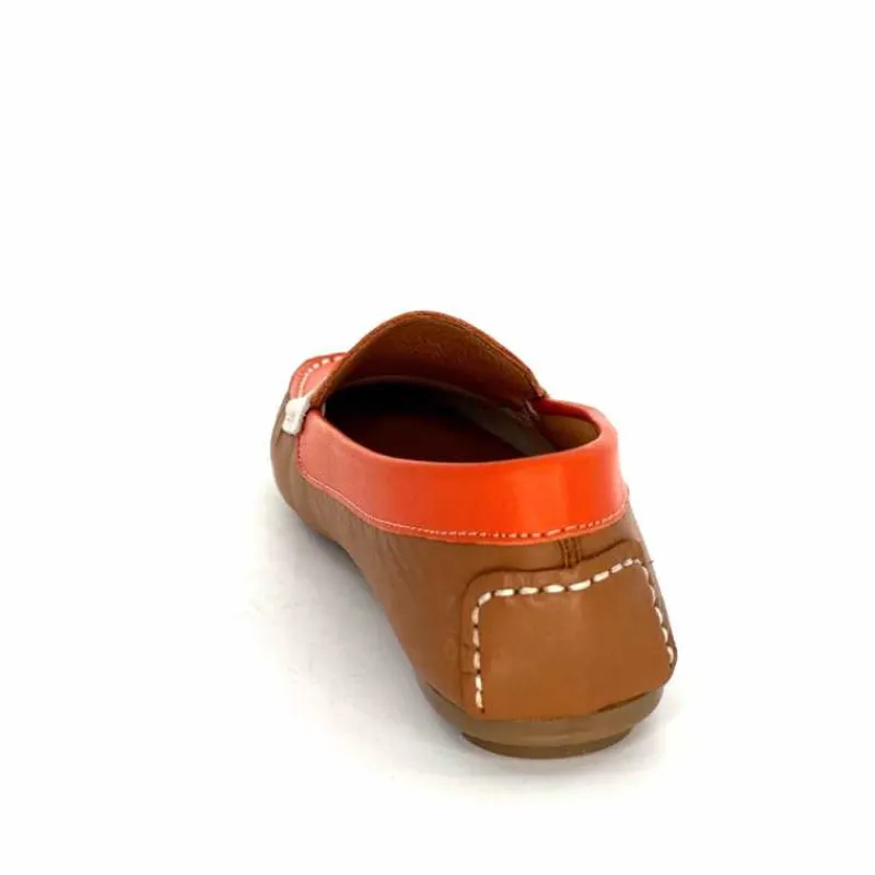 Fantaisie|Mocassins<Ivoire0209b Mocassins Ivoire 10322 Sauvage Cuir Marron Beige Orange
