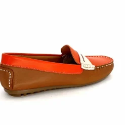 Fantaisie|Mocassins<Ivoire0209b Mocassins Ivoire 10322 Sauvage Cuir Marron Beige Orange