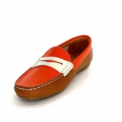 Fantaisie|Mocassins<Ivoire0209b Mocassins Ivoire 10322 Sauvage Cuir Marron Beige Orange