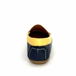Basic|Mocassins<Ivoire0209b Mocassins Ivoire 10322 Sauvage Cuir Bleu Marine Marron Jaune