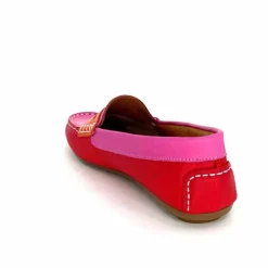 Basic|Mocassins<Ivoire0209b Mocassins Ivoire 10322 Sauvage Cuir Rouge Orange Rose