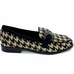 Masculin|Mocassins<Ivoire0317a Mocassins Ivoire 2230127 Textile Beige Noir
