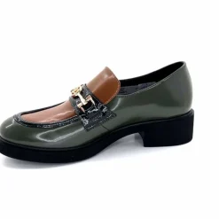 Bijoux|Mocassins<Ivoire0130a Mocassins Ivoire 845328 &amp; Marron Vert