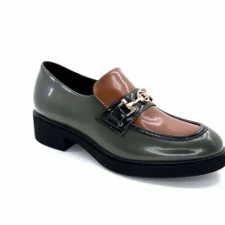 Bijoux|Mocassins<Ivoire0130a Mocassins Ivoire 845328 &amp; Marron Vert