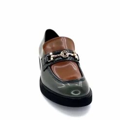 Bijoux|Mocassins<Ivoire0130a Mocassins Ivoire 845328 &amp; Marron Vert