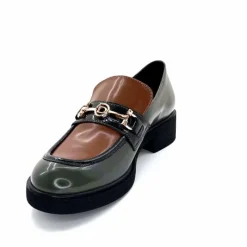 Bijoux|Mocassins<Ivoire0130a Mocassins Ivoire 845328 &amp; Marron Vert