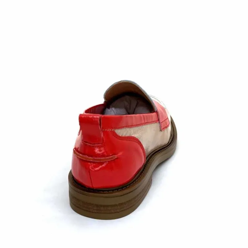 Masculin|Mocassins<Ivoire0104a Mocassins Ivoire A53115 Cuir Vernis Beige Blanc Corail