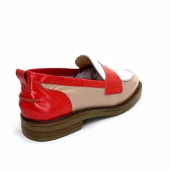 Masculin|Mocassins<Ivoire0104a Mocassins Ivoire A53115 Cuir Vernis Beige Blanc Corail