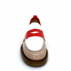 Masculin|Mocassins<Ivoire0104a Mocassins Ivoire A53115 Cuir Vernis Beige Blanc Corail