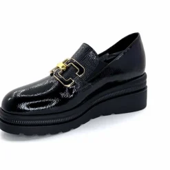 Compensées & Plateformes|Bijoux<Ivoire0130a Mocassins Ivoire 3a5452 Vernis Noir