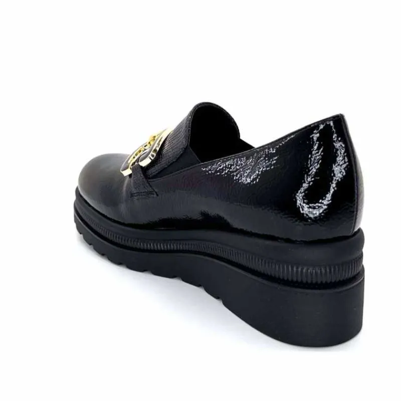 Compensées & Plateformes|Bijoux<Ivoire0130a Mocassins Ivoire 3a5452 Vernis Noir