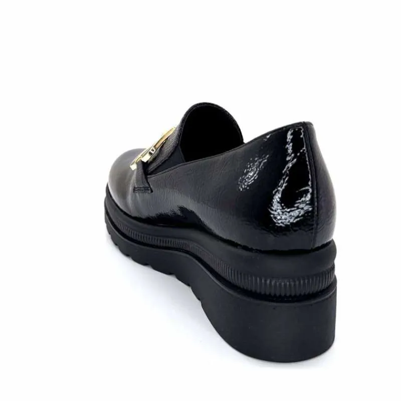 Compensées & Plateformes|Bijoux<Ivoire0130a Mocassins Ivoire 3a5452 Vernis Noir