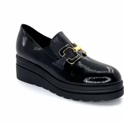 Compensées & Plateformes|Bijoux<Ivoire0130a Mocassins Ivoire 3a5452 Vernis Noir