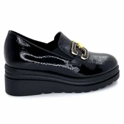 Compensées & Plateformes|Bijoux<Ivoire0130a Mocassins Ivoire 3a5452 Vernis Noir