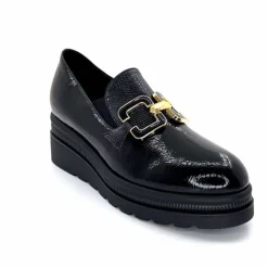 Compensées & Plateformes|Bijoux<Ivoire0130a Mocassins Ivoire 3a5452 Vernis Noir