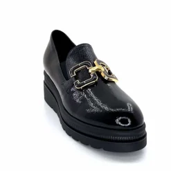 Compensées & Plateformes|Bijoux<Ivoire0130a Mocassins Ivoire 3a5452 Vernis Noir