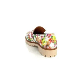 Masculin|Mocassins<Ivoire0036a Mocassins Ivoire Cv5608 Cuir Imprimé Multicolore