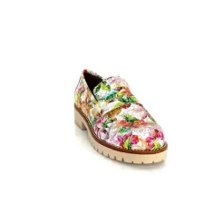Masculin|Mocassins<Ivoire0036a Mocassins Ivoire Cv5608 Cuir Imprimé Multicolore