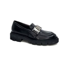 Masculin|Bijoux<Ivoire0347b Mocassins Ivoire K187 Cuir Noir