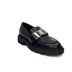 Masculin|Bijoux<Ivoire0347b Mocassins Ivoire K187 Cuir Noir
