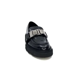 Masculin|Bijoux<Ivoire0347b Mocassins Ivoire K187 Cuir Noir