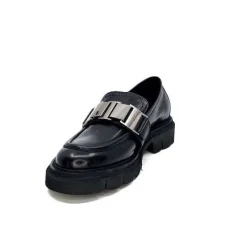 Masculin|Bijoux<Ivoire0347b Mocassins Ivoire K187 Cuir Noir