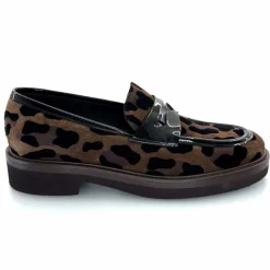 Animalier|Mocassins<Ivoire0347b Mocassins Ivoire K647M Daim Léo Marron