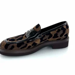 Animalier|Mocassins<Ivoire0347b Mocassins Ivoire K647M Daim Léo Marron