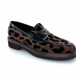 Animalier|Mocassins<Ivoire0347b Mocassins Ivoire K647M Daim Léo Marron