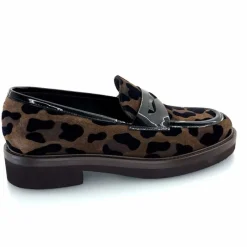 Animalier|Mocassins<Ivoire0347b Mocassins Ivoire K647M Daim Léo Marron