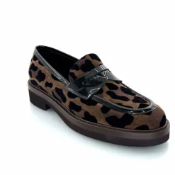 Animalier|Mocassins<Ivoire0347b Mocassins Ivoire K647M Daim Léo Marron