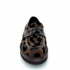 Animalier|Mocassins<Ivoire0347b Mocassins Ivoire K647M Daim Léo Marron