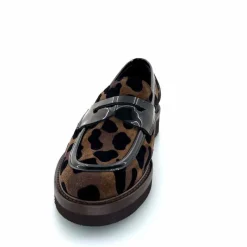 Animalier|Mocassins<Ivoire0347b Mocassins Ivoire K647M Daim Léo Marron