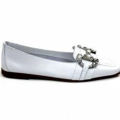 Bijoux|Basic<398-ivoire Mocassins Ivoire 1m23035 Cuir Blanc