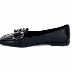 Bijoux|Basic<398-ivoire Mocassins Ivoire 1m23035 Cuir Noir