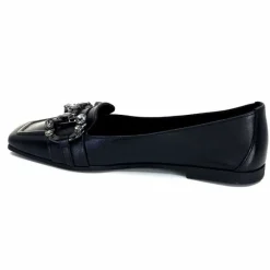 Bijoux|Basic<398-ivoire Mocassins Ivoire 1m23035 Cuir Noir