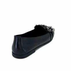 Bijoux|Basic<398-ivoire Mocassins Ivoire 1m23035 Cuir Noir