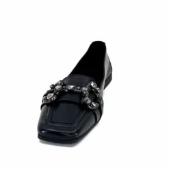 Bijoux|Basic<398-ivoire Mocassins Ivoire 1m23035 Cuir Noir