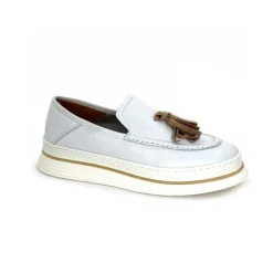 Décontracté|Mocassins<XSA Mocassins Léger 9863 Cuir Bianco Blanc