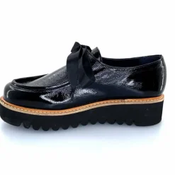 Masculin|Mocassins<Myma Mocassins 8065/00 Cuir Vernis Fripé Noir