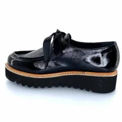 Masculin|Mocassins<Myma Mocassins 8065/00 Cuir Vernis Fripé Noir
